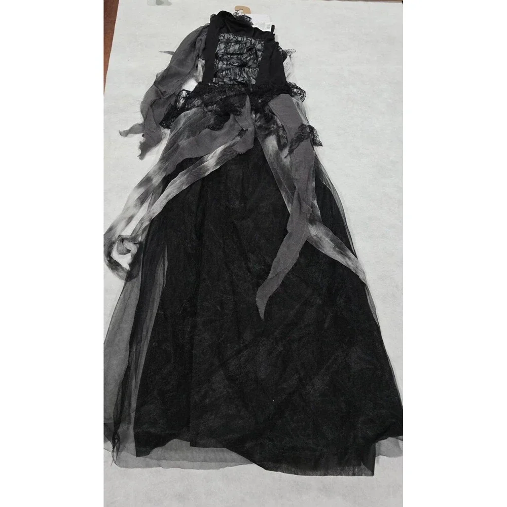 NEW - Cemetery Bride Costume Kids L (10/12) Halloween Costume Corpse - Zombie